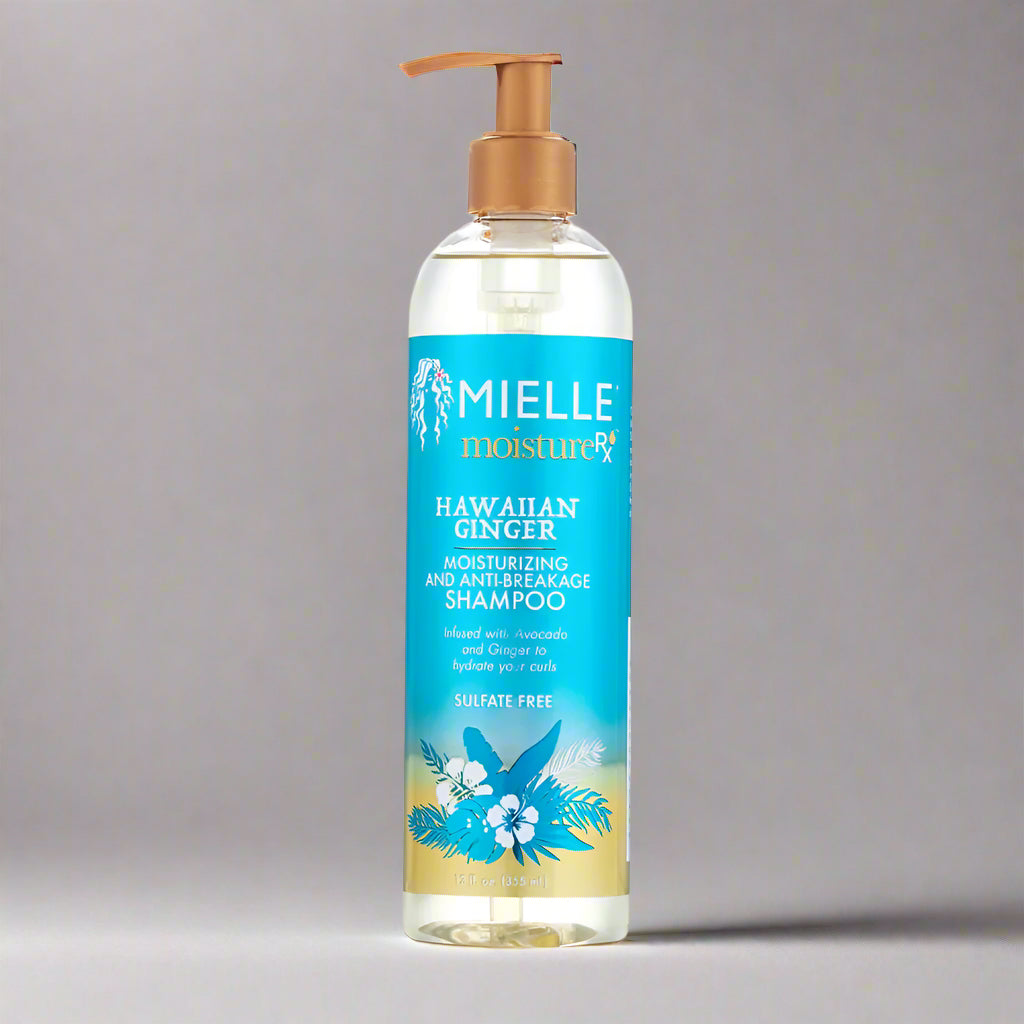 Mielle Organics Moisture RX Hawaiian Ginger Anti Breakage Shampoo for Dry & Damaged Curls